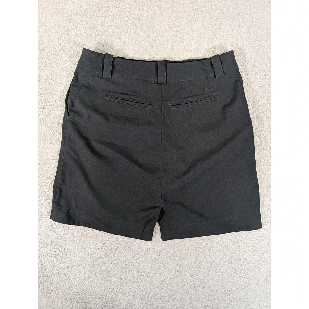 Nike Shorts Womens 10 Black Golf Stretch Belt Loops Welt Pockets 618150-010‎